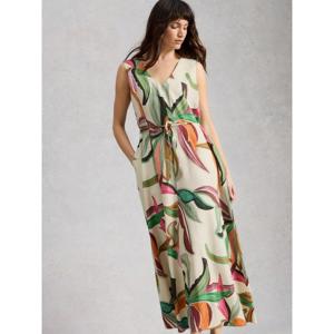 White Stuff Poppy Linen Maxi Dress